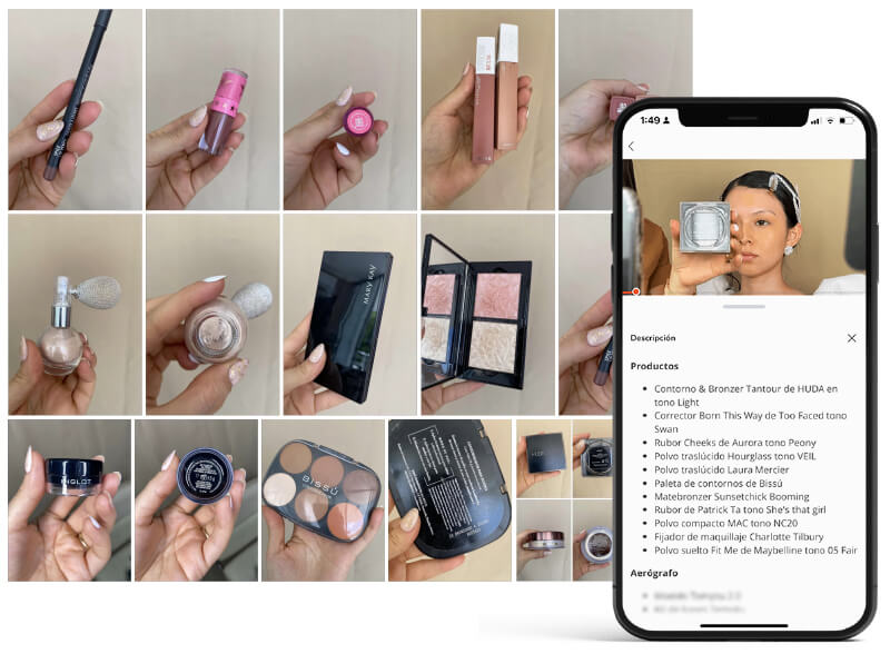 Productos utilizados durante la MasterClass
